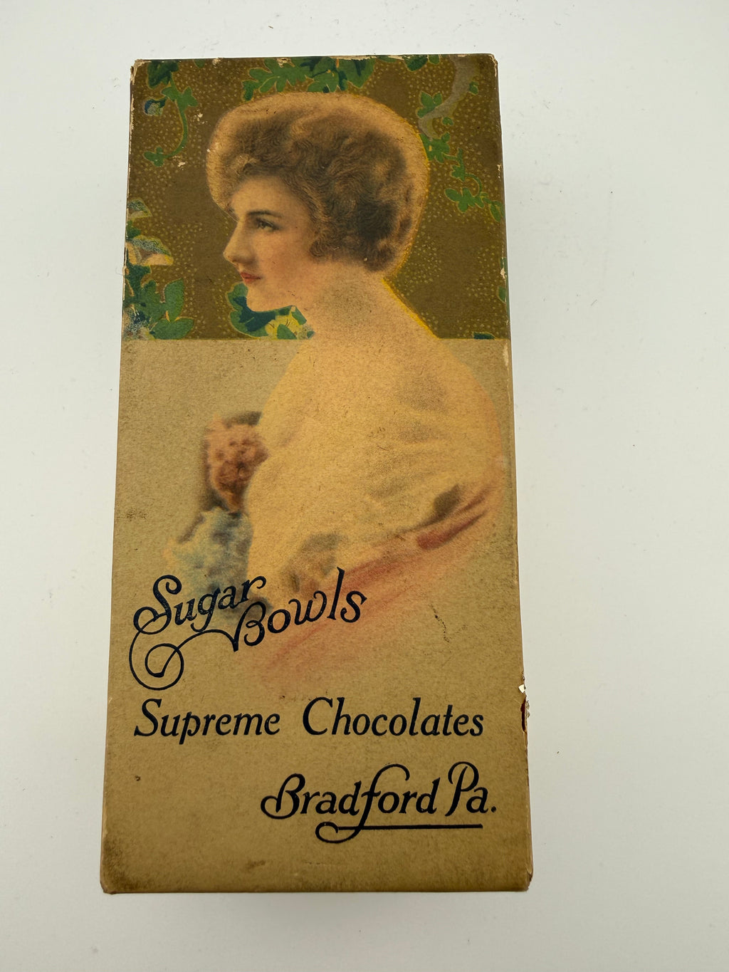 Antique Sugar Bowls Supreme Chocolates Box - Edwardian Portrait - Bradford PA