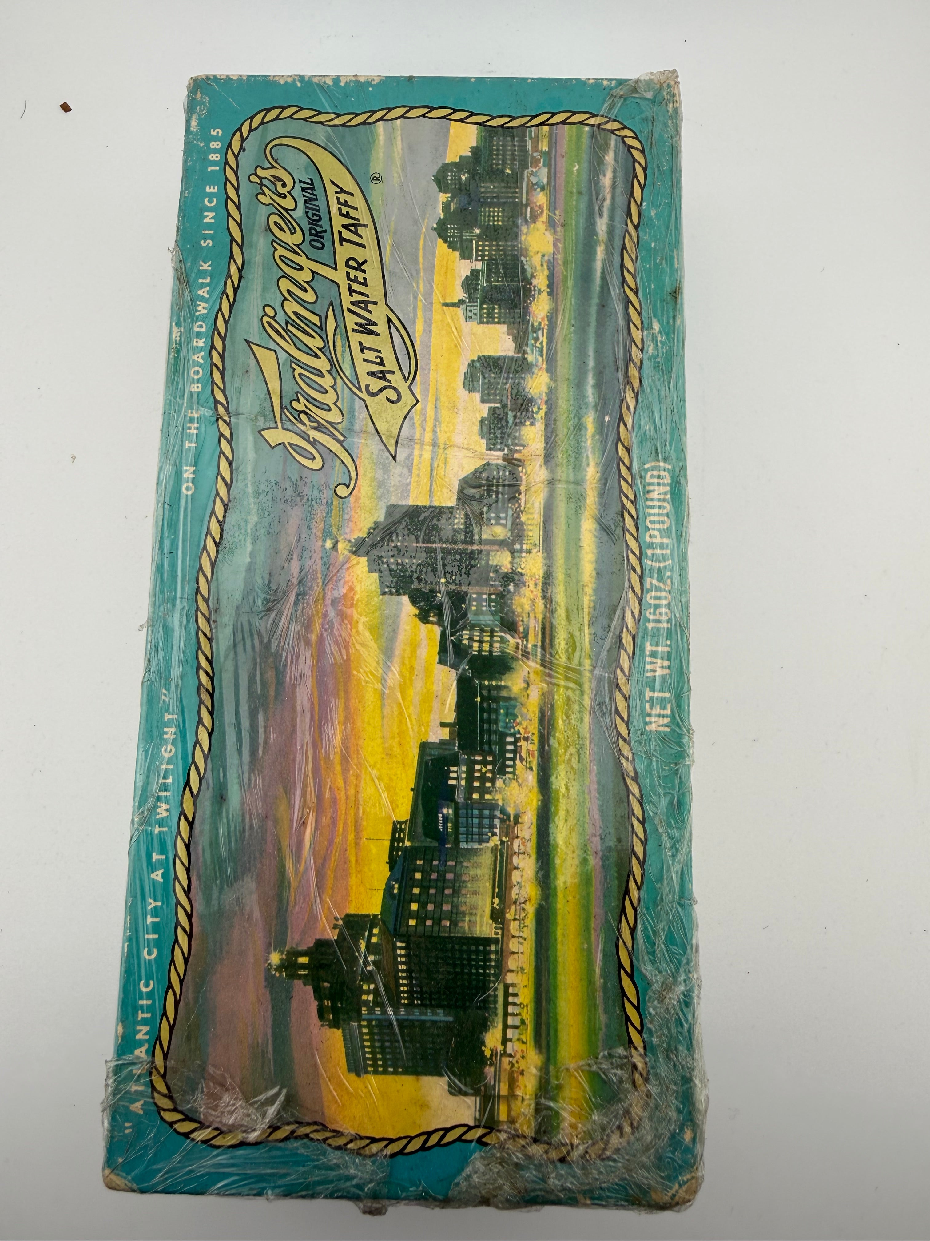 Vintage Fralinger's Original Salt Water Taffy Box - Atlantic City Boardwalk Since 1885
