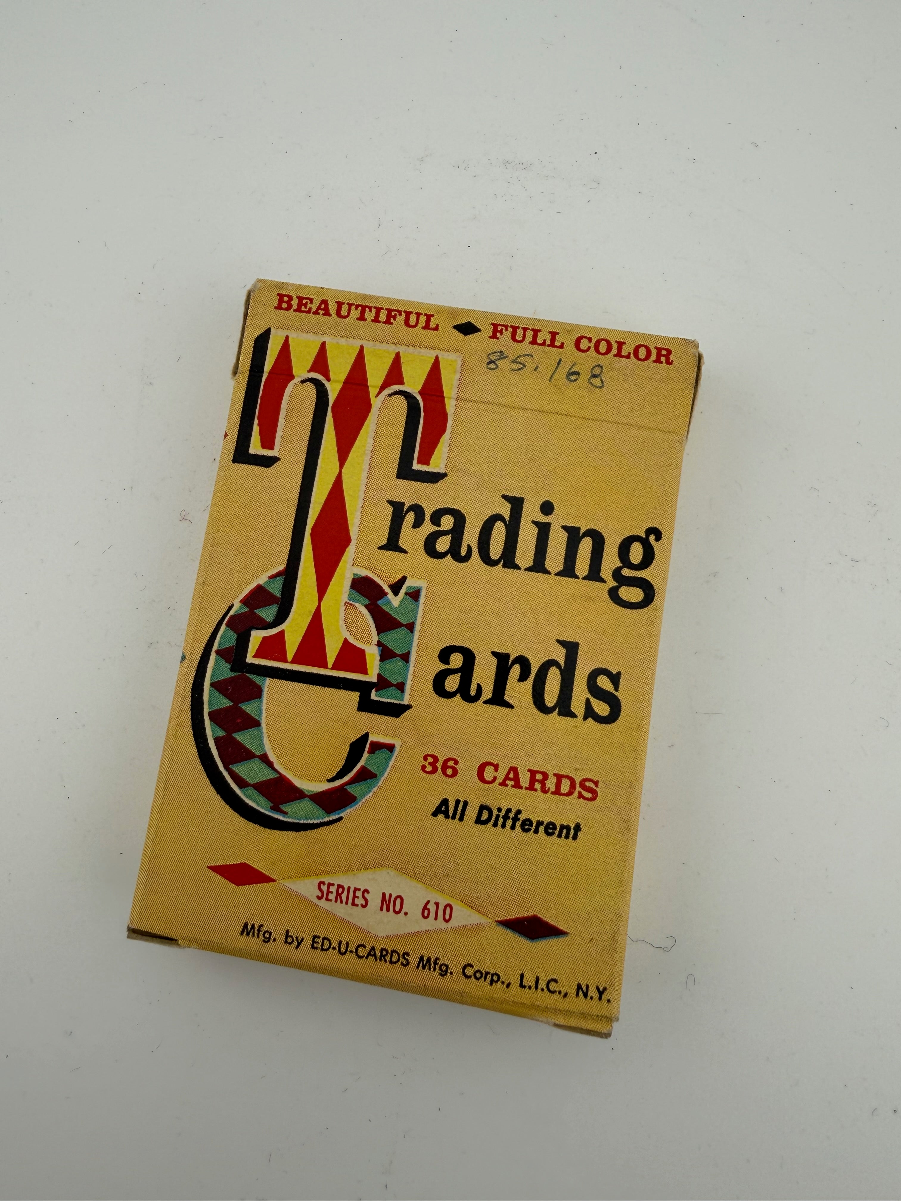 Vintage ED-U-CARDS Trading Cards Series No. 610 - 36 Full Color Cards - All Different