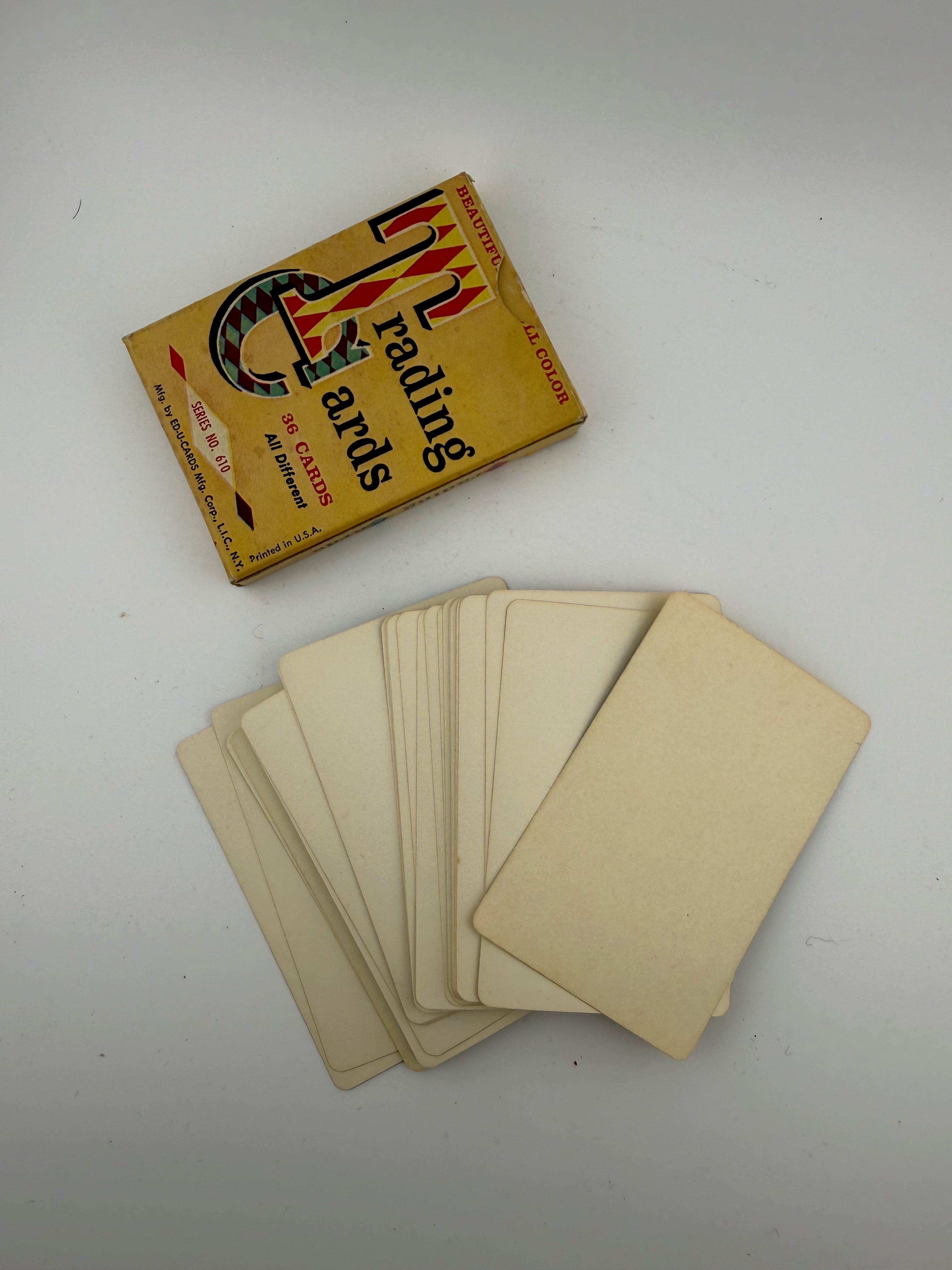 Vintage ED-U-CARDS Trading Cards Series No. 610 - 36 Full Color Cards - All Different