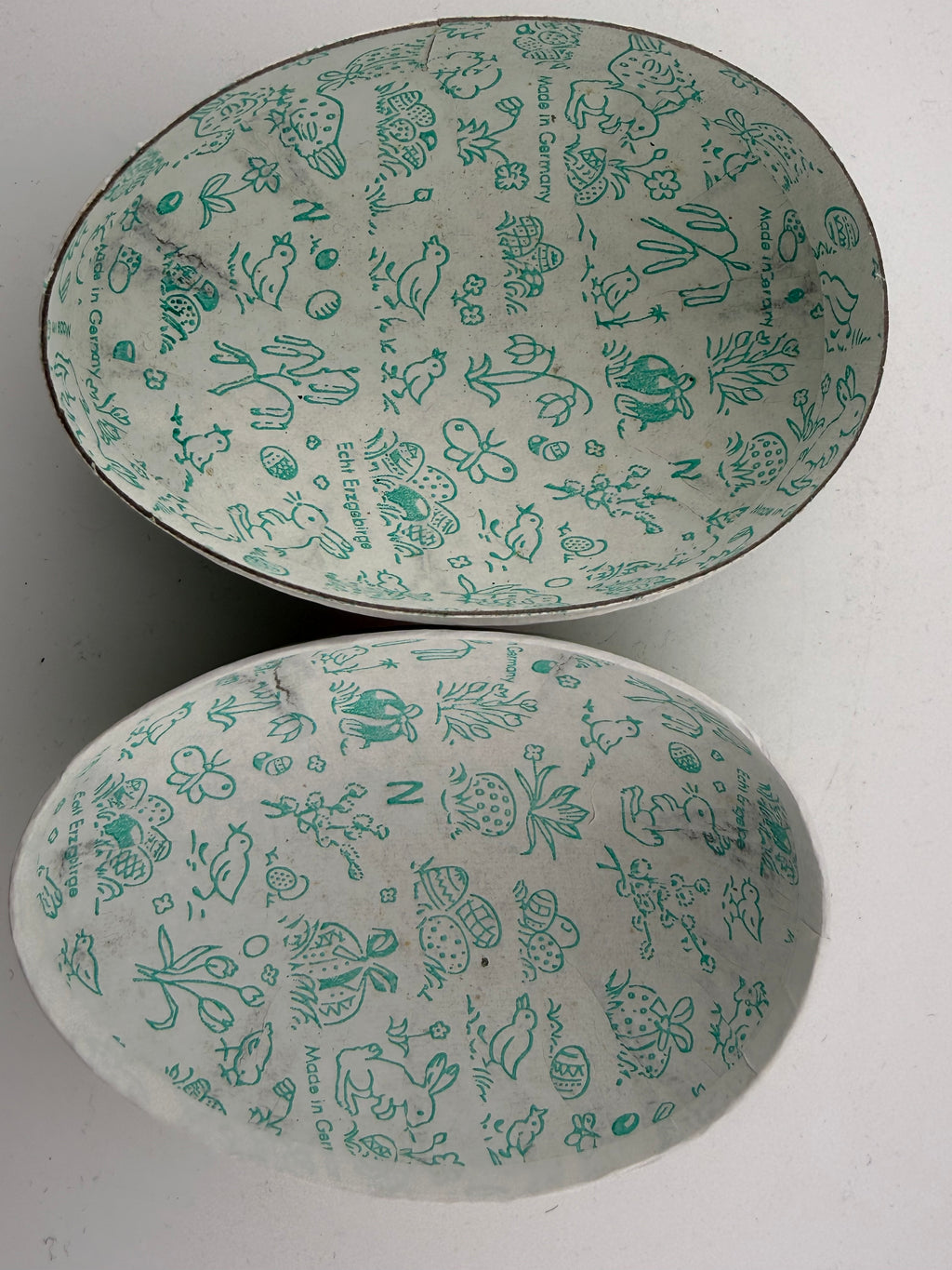 Vintage German Paper Mache Easter Egg-Echt Erzgebirge