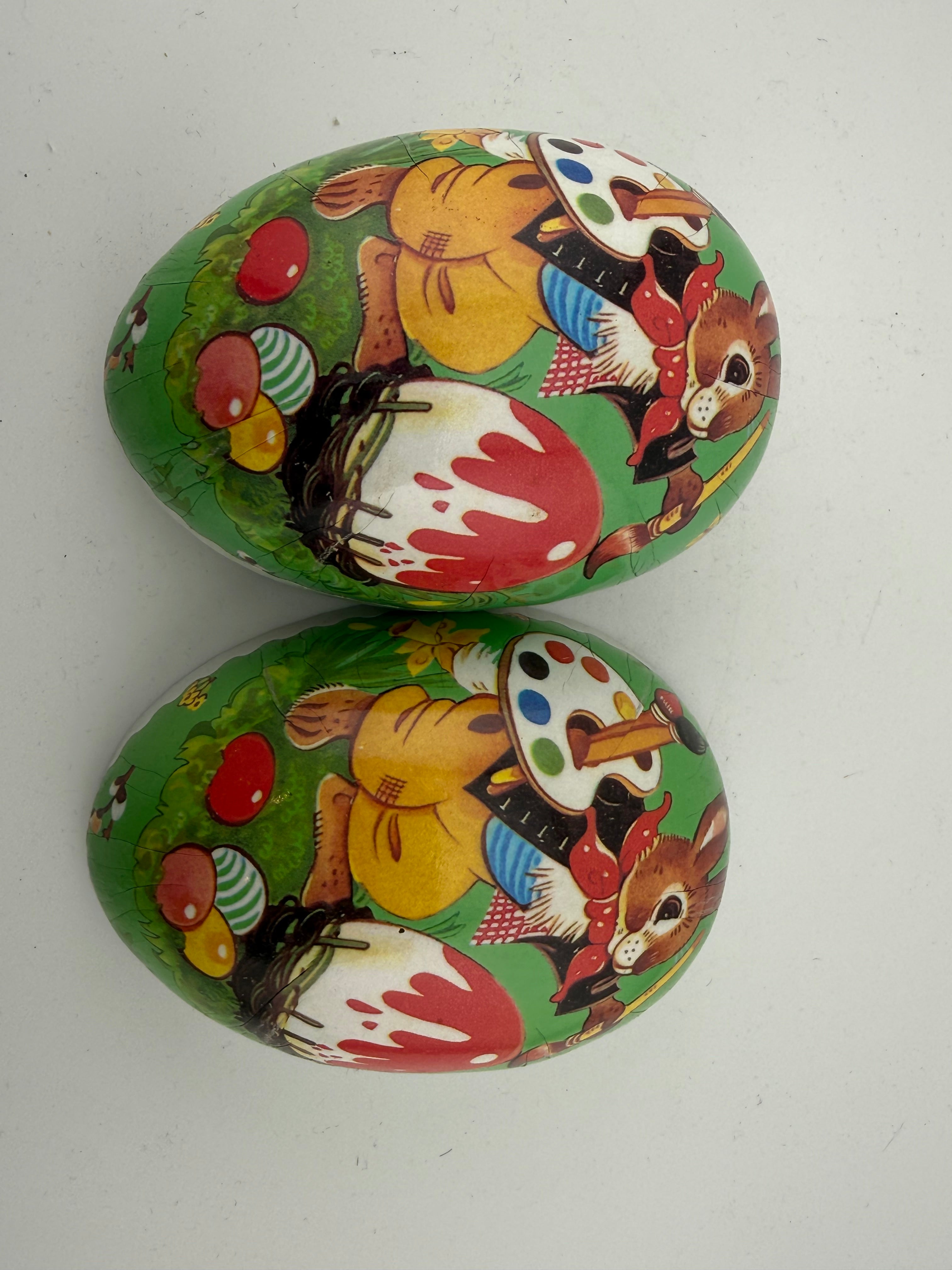 Vintage German Paper Mache Easter Egg-Echt Erzgebirge