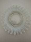 Vintage Fenton Opalescent Glass Ruffled Ring Dish Epergne Accessory