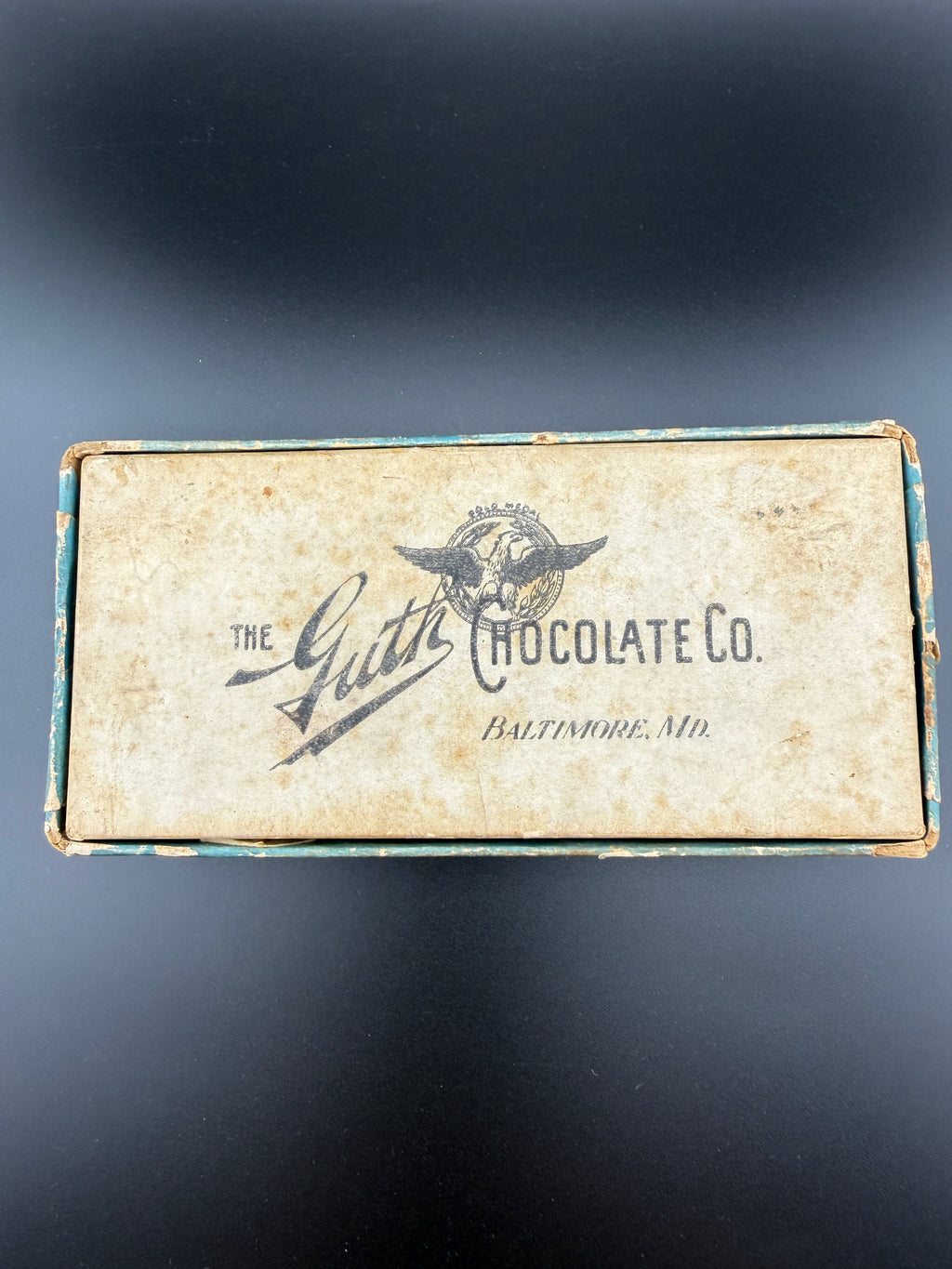 Antique 1905 Guth Chocolate Co. First Box Ever Made - Victorian Lady Golfer - Baltimore MD