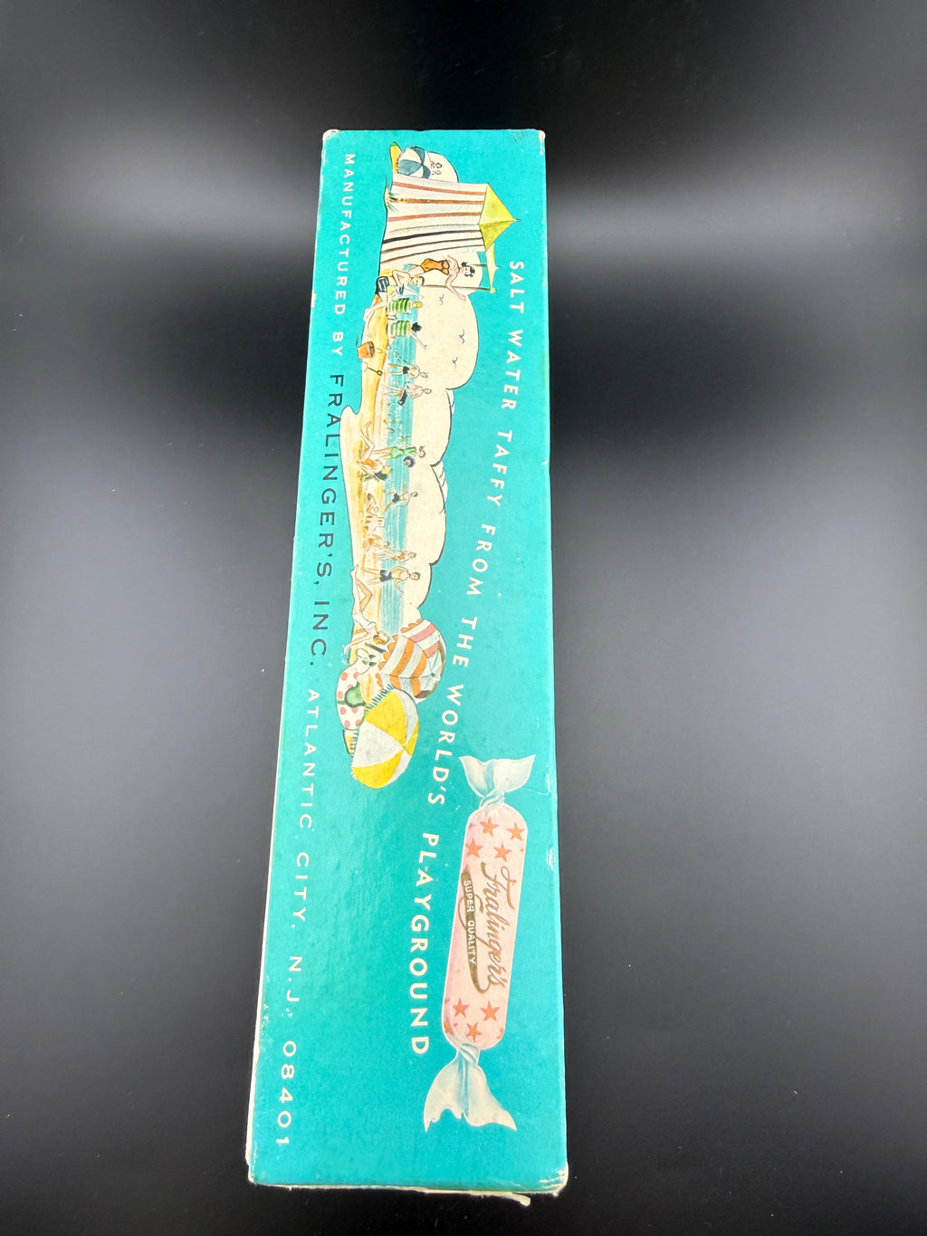 Vintage Fralinger's Original Salt Water Taffy Box - Atlantic City Boardwalk Since 1885