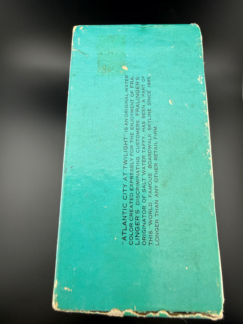 Vintage Fralinger's Original Salt Water Taffy Box - Atlantic City Boardwalk Since 1885