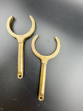 Vintage Brass Oarlock Sockets – Set of 2