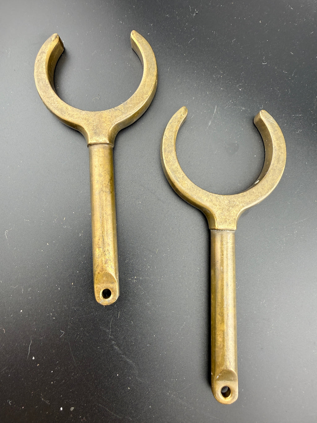 Vintage Brass Oarlock Sockets – Set of 2