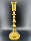 Vintage English Brass Baluster Candlestick — 10" Tall — As-Is