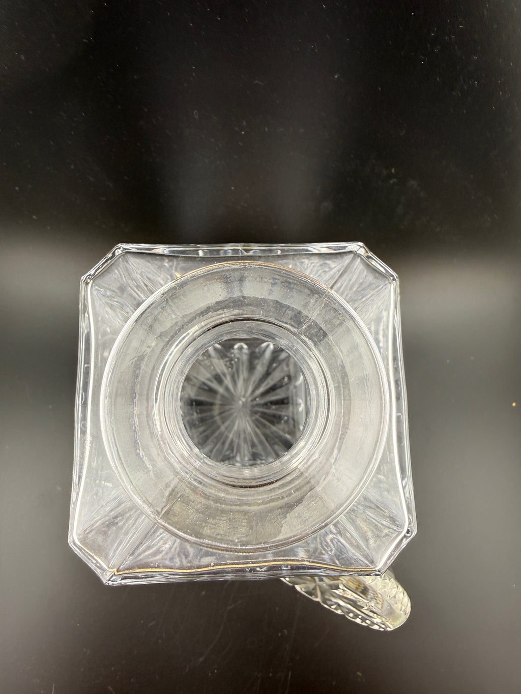 Crystal Square Decanter with Stopper — 10"