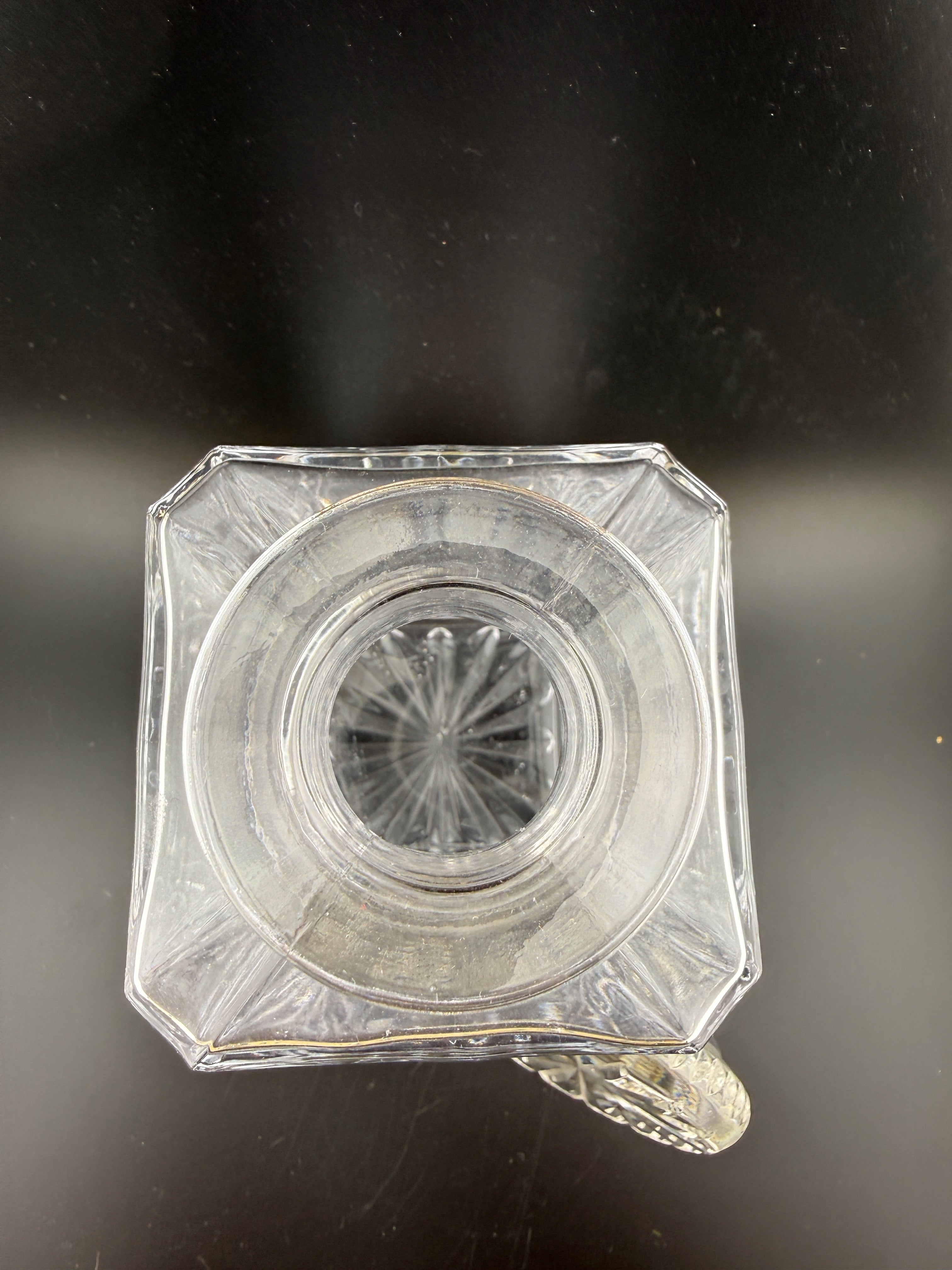 Crystal Square Decanter with Stopper — 10"