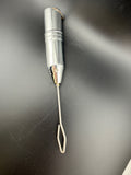 Vintage Chrome Battery-Operated Drink Mixer & Frother — 9" — Art Deco Torpedo Body