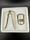 L'Objet & Le Vin 2-Piece Wine Accessory Gift Set — Foil Cutter & Bottle Stopper
