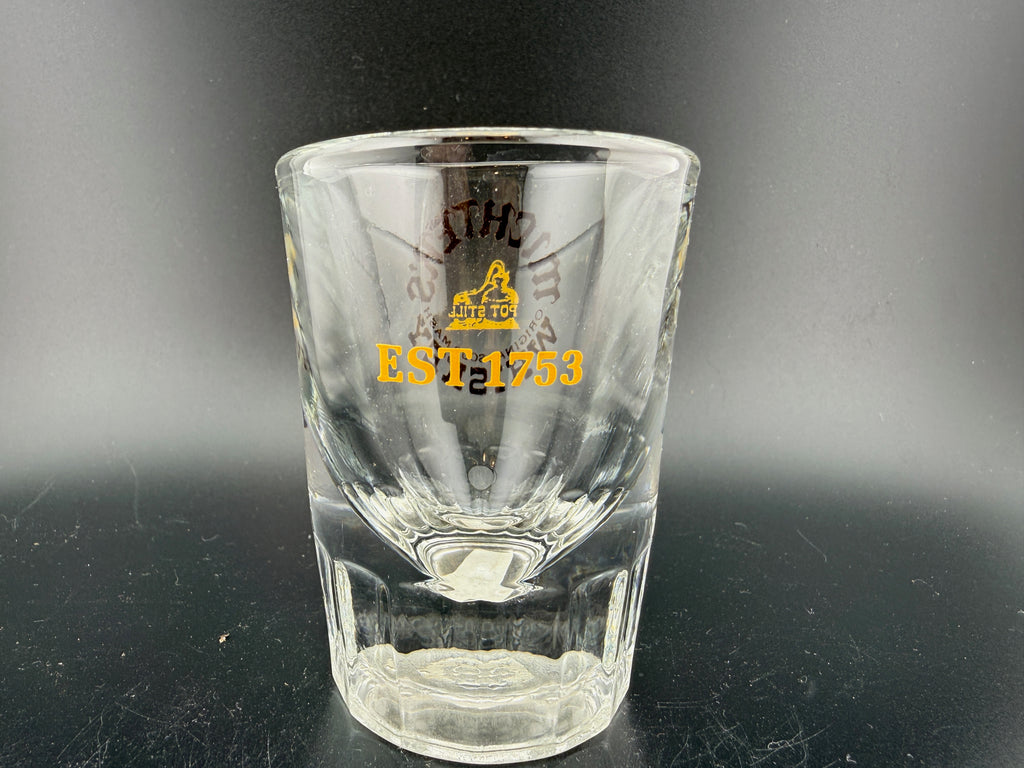 Michter's Original Sour Mash Whiskey Shot Glass — 2.75" — Faceted Pot Still Promotional Glass