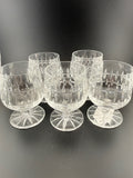 Set of 5 Cut Crystal Brandy Snifters — 3.5" x 2.25"