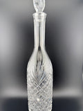 Cut Crystal Wine Decanter with Oval Stopper — 14"