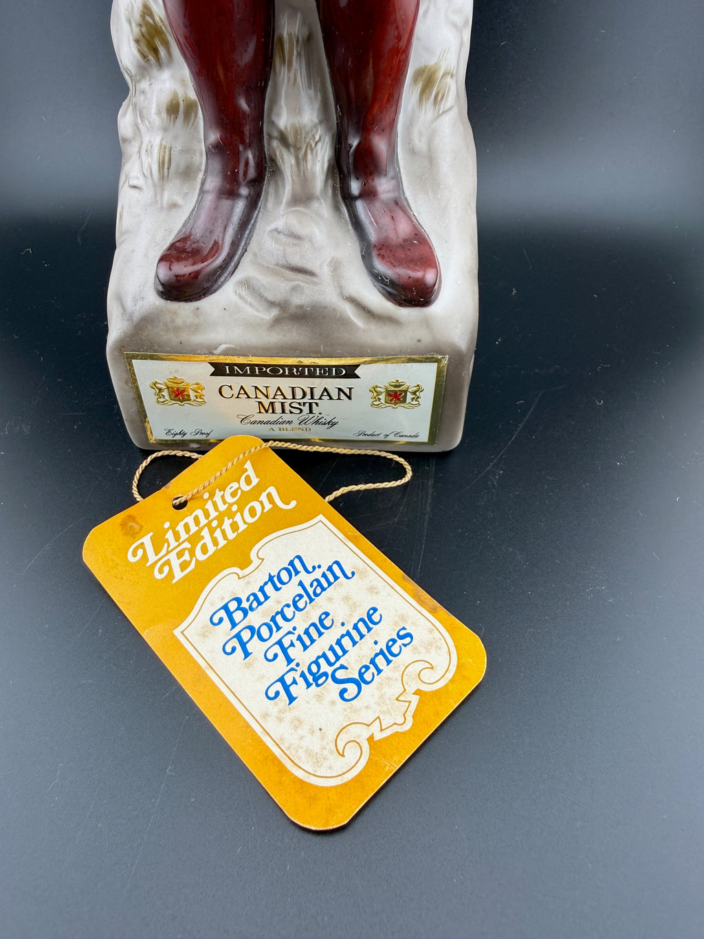 Canadian Mist RCMP Figurine Decanter — Barton Porcelain Limited Edition, 14.5"