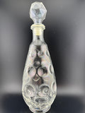 Italian Bubble Dot Glass Decanter with Stopper — 12"