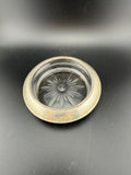 W & S Blackinton Silver Plate & Cut Glass Wine Coaster — 3.5"