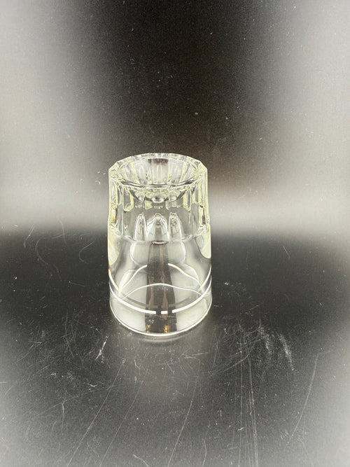 Anchor Hocking Etched Shot Glass — 2.75" — Block Base with Art Deco Etched Band