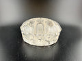 Vintage Domed Clear Glass Tube Flower Frog – 3.25" Round