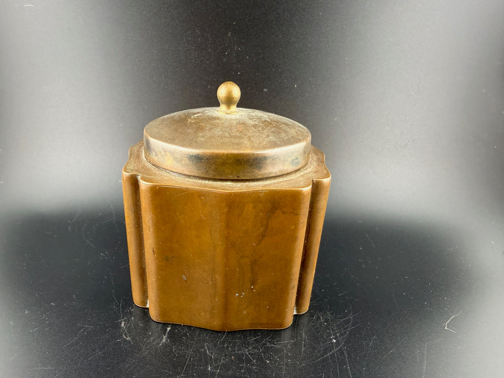 Antique Jos. Heinrichs Pure Copper Tea Caddy – Quatrefoil Tobacco Jar with Lid