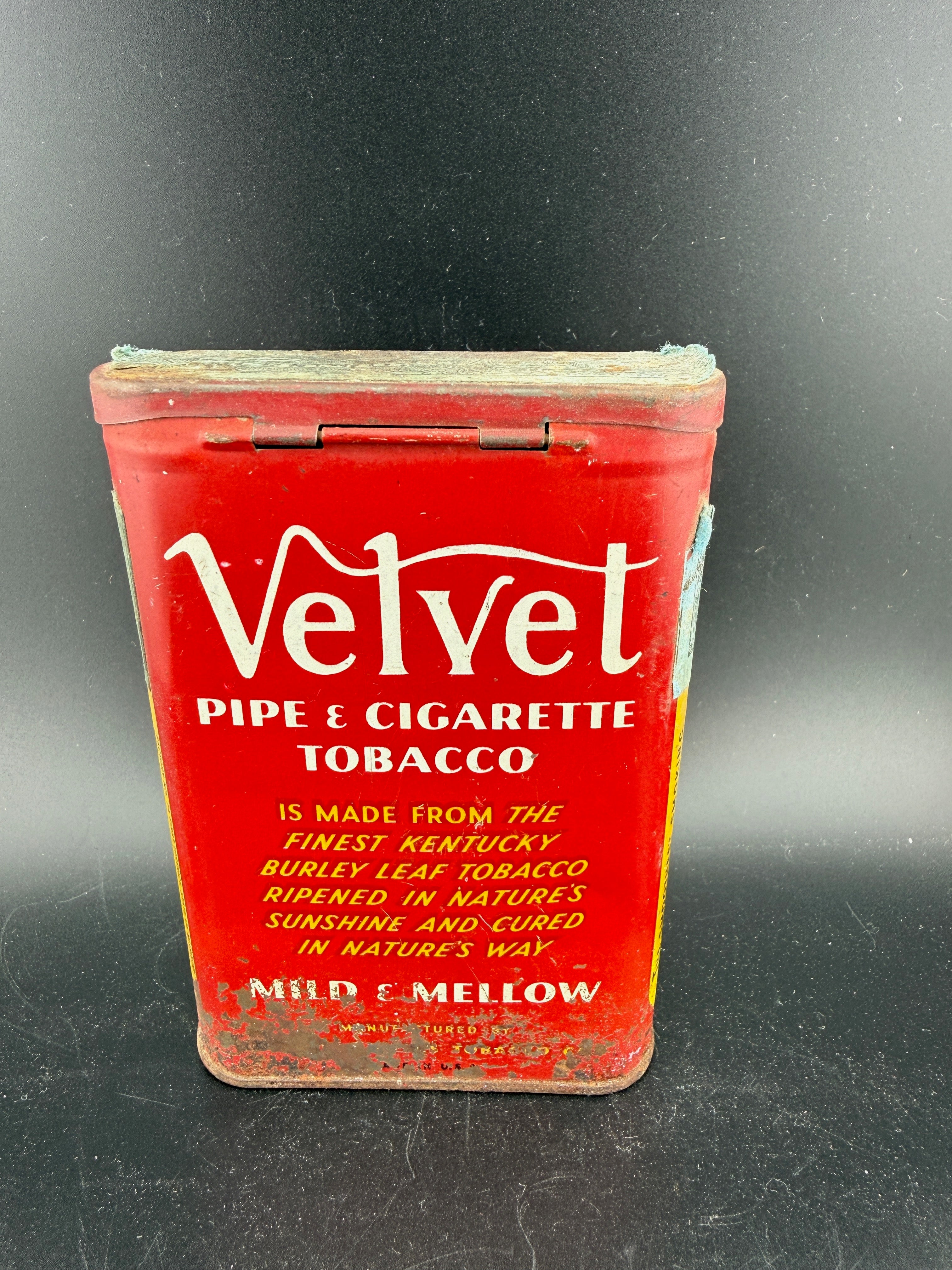 Velvet Pipe & Cigarette Tobacco Pocket Tin — Liggett & Myers