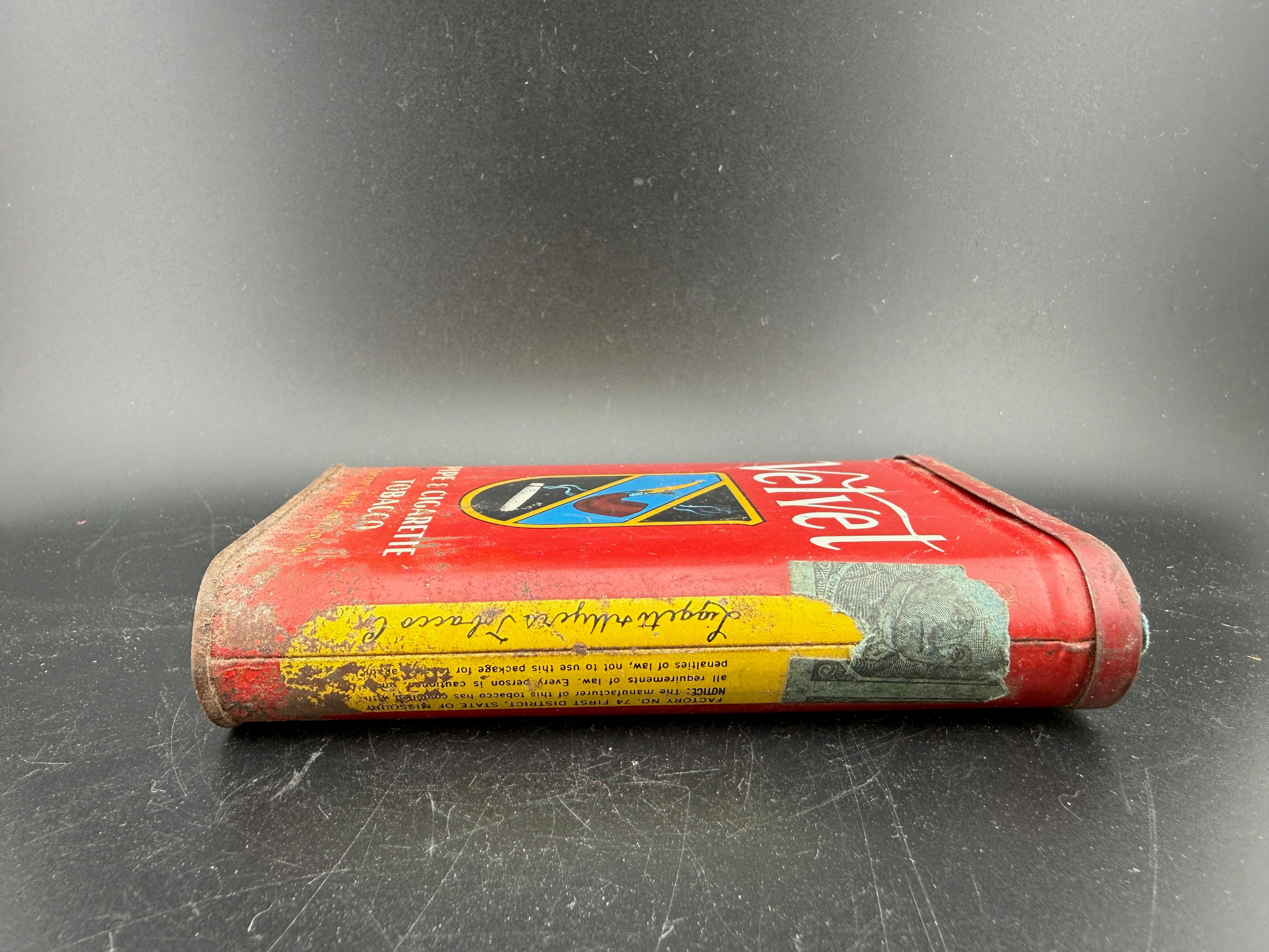 Velvet Pipe & Cigarette Tobacco Pocket Tin — Liggett & Myers