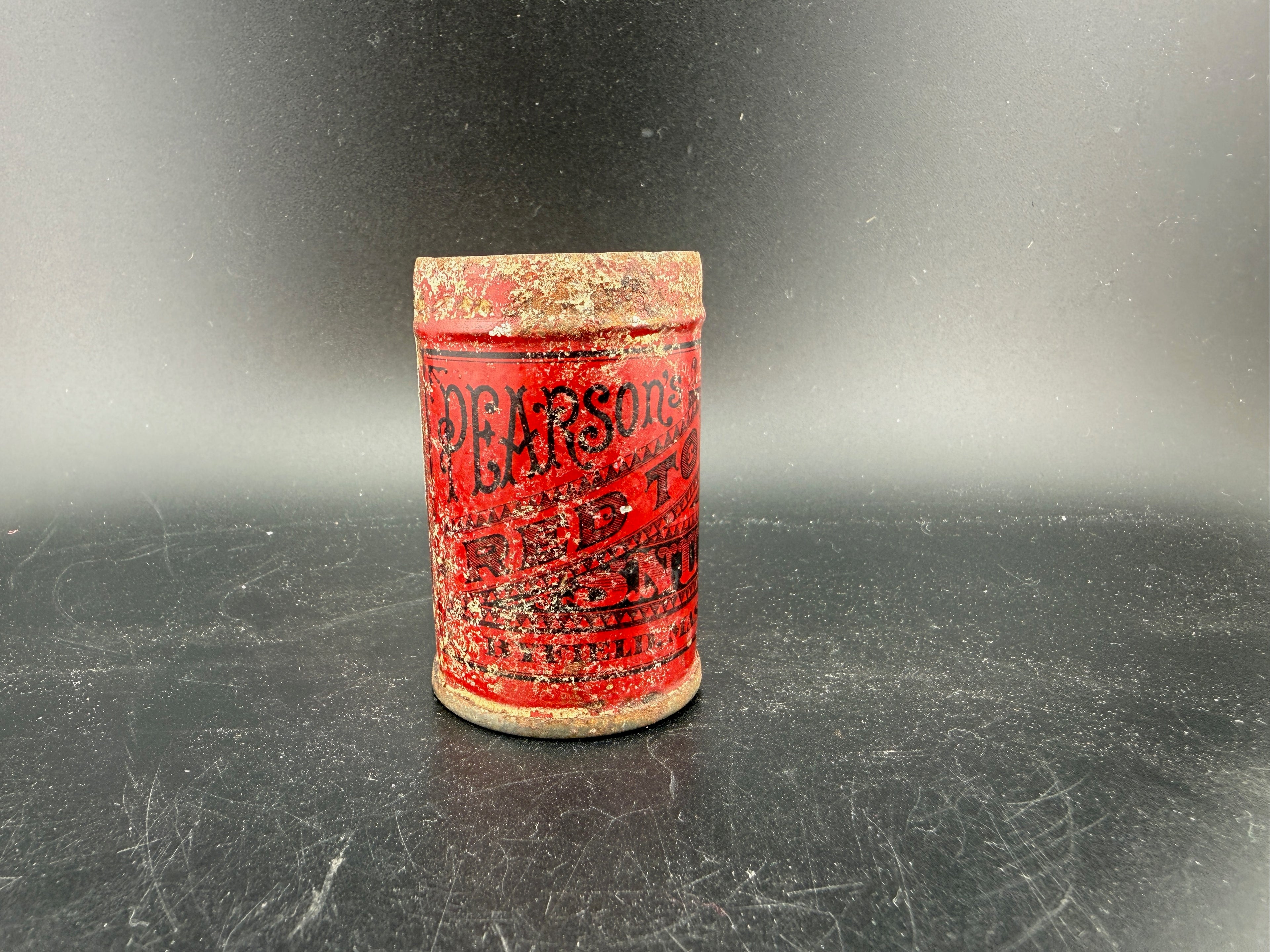 Pearson's Red Top Snuff Tin — Byfield Snuff Co., Byfield MA