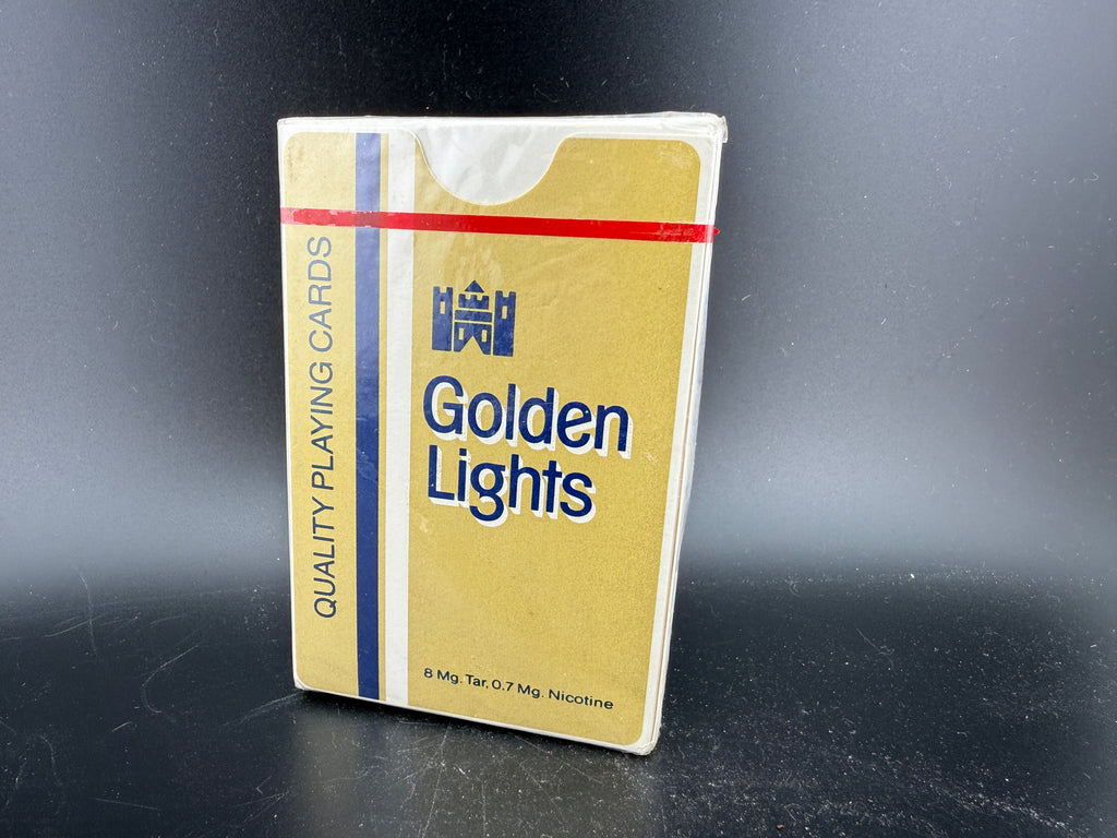 Golden Lights Cigarette Brand Playing Cards — Lorillard, Sealed in Plastic