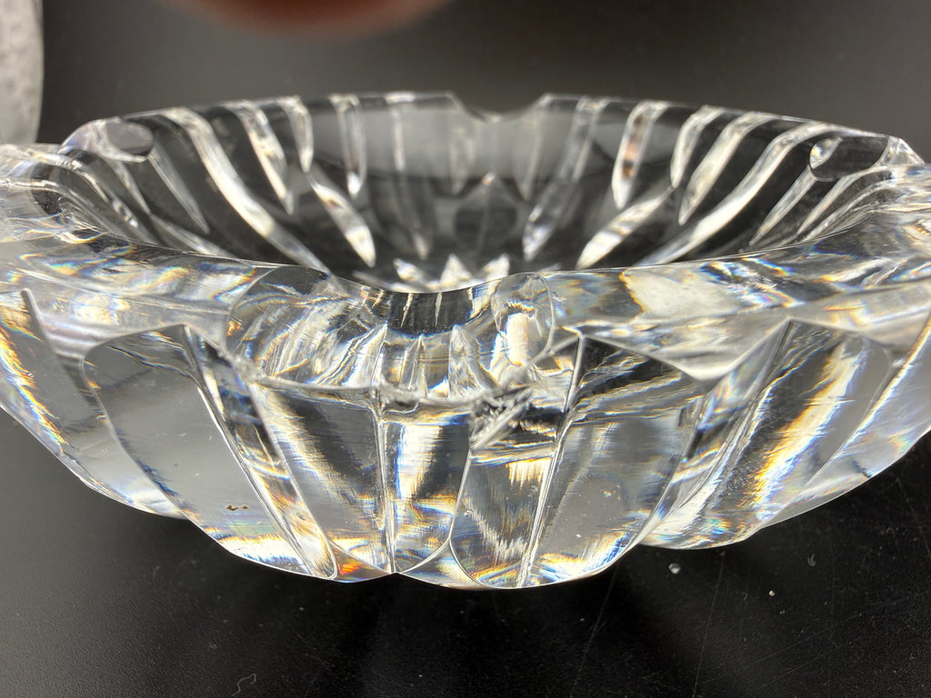 Waterford Crystal Ashtray — Starburst & Fan Cut, 4.5"