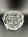Waterford Crystal Ashtray — Octagonal, Pinwheel Starburst Cut, 3.5"
